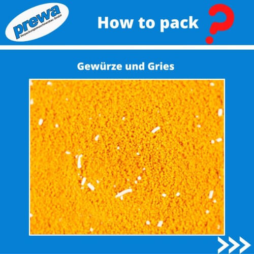 How to Pack Gries und Gewürze